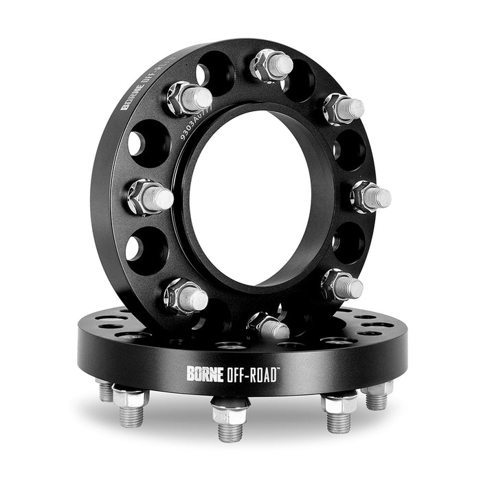 Mishimoto BNWS-002-381BK Wheel Spacers, 8X170, 125mm Center Bore, M14 X 1.5, 1.50-in Thick, Black - Truck Part Superstore