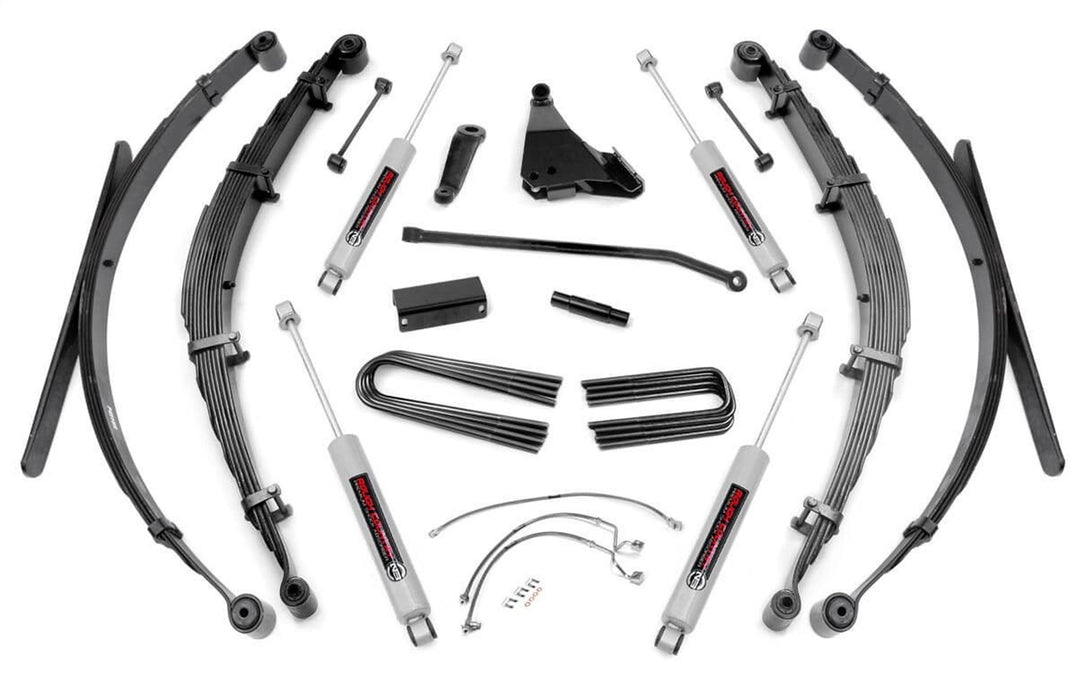 Rough Country 488.20 Suspension Lift Kit w/Shocks; 8 in. Lift; - Truck Part Superstore