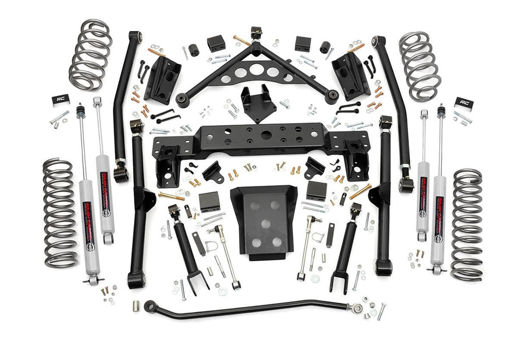 Rough Country 90820 4 Inch Jeep Long Arm Suspension Lift Kit 99-04 Grand Cherokee WJ Rough Country - Truck Part Superstore