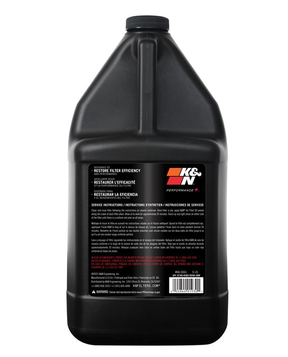 K&N 99-0551 Air Filter Oil - 1 gal - Truck Part Superstore