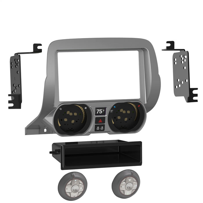 Metra Electronics 99-3028S Radio Installation Kit; ISO DIN Radio Provision; w/Pocket; - Truck Part Superstore