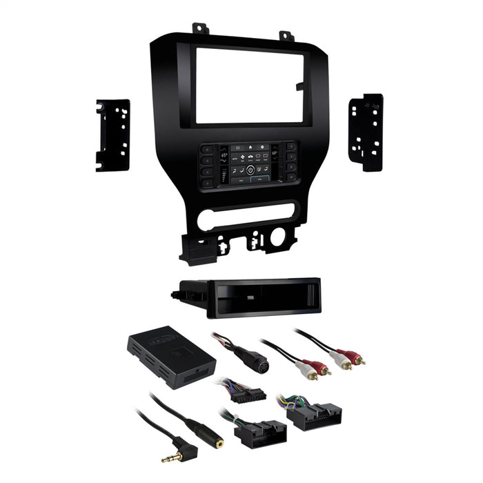 Metra Electronics 99-5840CH Radio Installation Kit; ISO DIN Radio Provision; w/Pocket And 8 in. Screen; - Truck Part Superstore