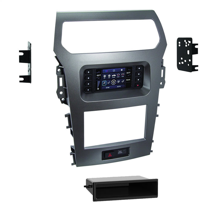 Metra Electronics 99-5847CH Radio Installation Kit; ISO DIN Radio Provision; w/Pocket; - Truck Part Superstore
