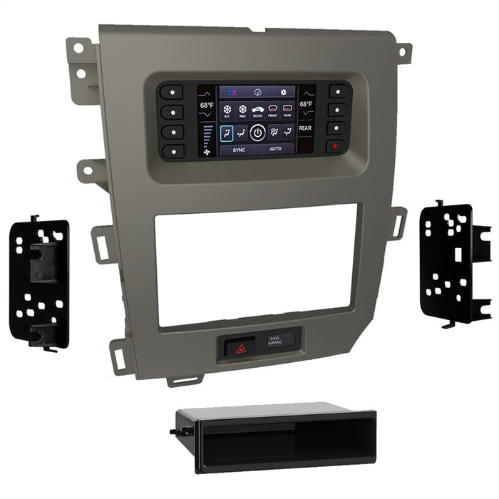 Metra Electronics 99-5848CH Radio Installation Kit; ISO DIN Radio Provision; w/Pocket And 4.2 in. Screen; - Truck Part Superstore