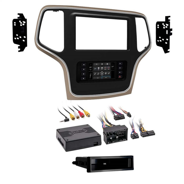 Metra Electronics 99-6536BZ Radio Installation Kit; ISO DIN Radio Provision; w/Pocket; Bronze Trim; - Truck Part Superstore
