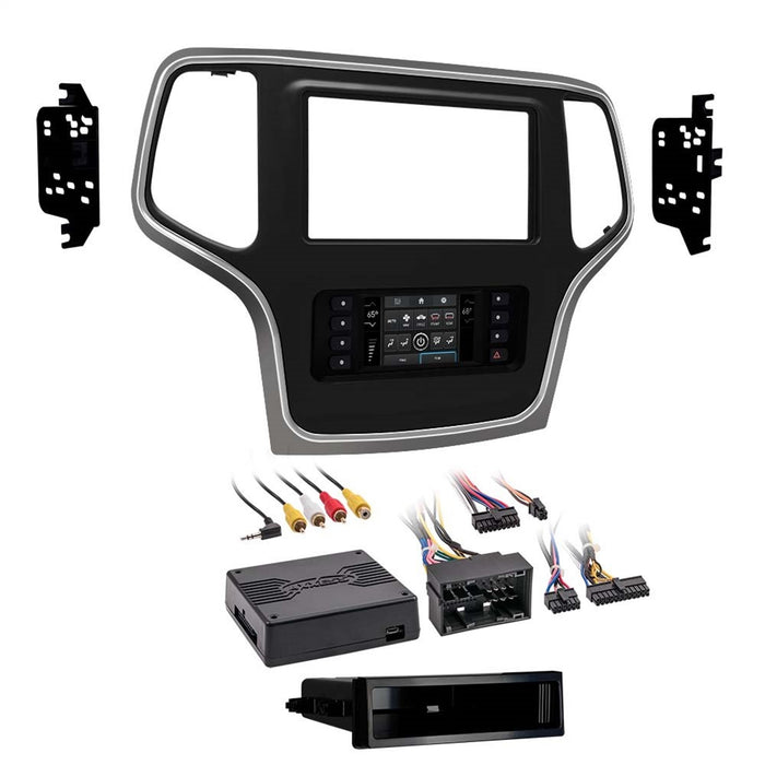 Metra Electronics 99-6536S Radio Installation Kit; ISO DIN Radio Provision; w/Pocket; Silver Trim; - Truck Part Superstore