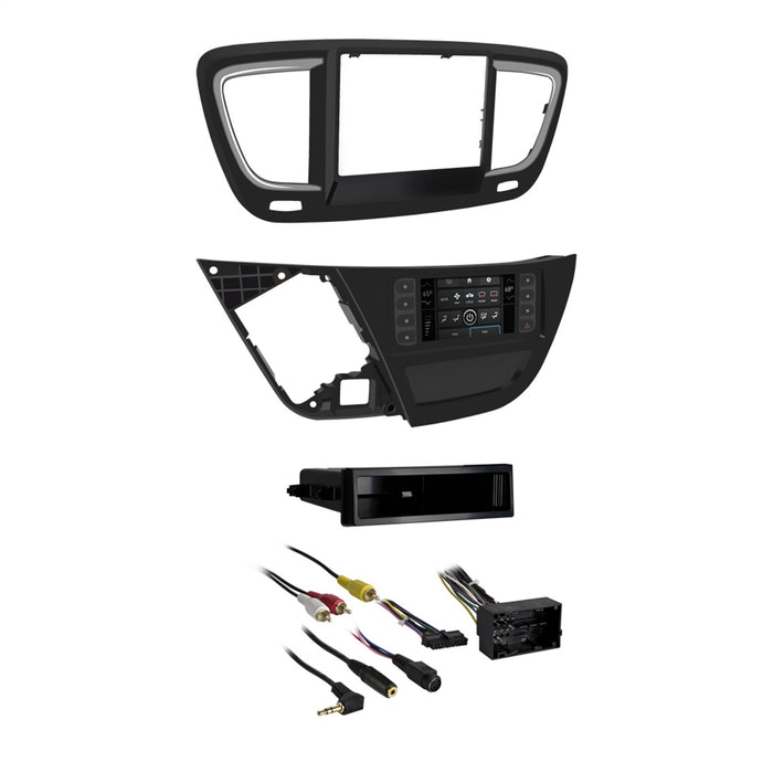 Metra Electronics 99-6543HG Radio Installation Kit; ISO DIN Radio Provision; w/Pocket; - Truck Part Superstore