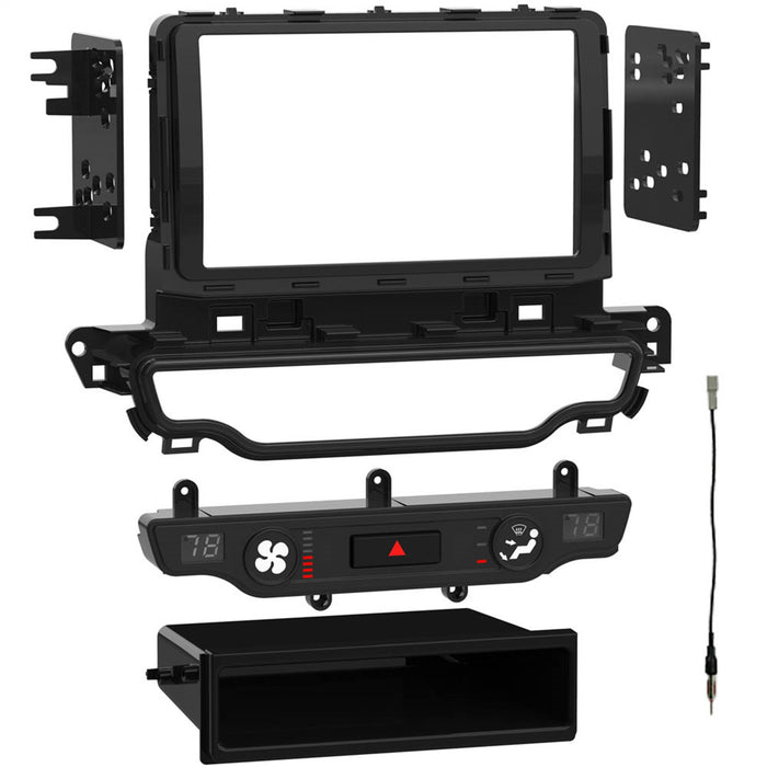 Metra Electronics 99-7382HG Radio Installation Kit; ISO DIN Radio Provision; w/Pocket; w/o NAV; - Truck Part Superstore