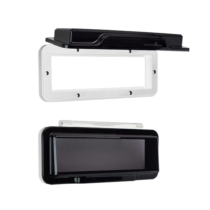 Metra Electronics 99-9003W Radio Installation Kit; Marine Radio Housing-White; Smoke Tinted Door; - Truck Part Superstore