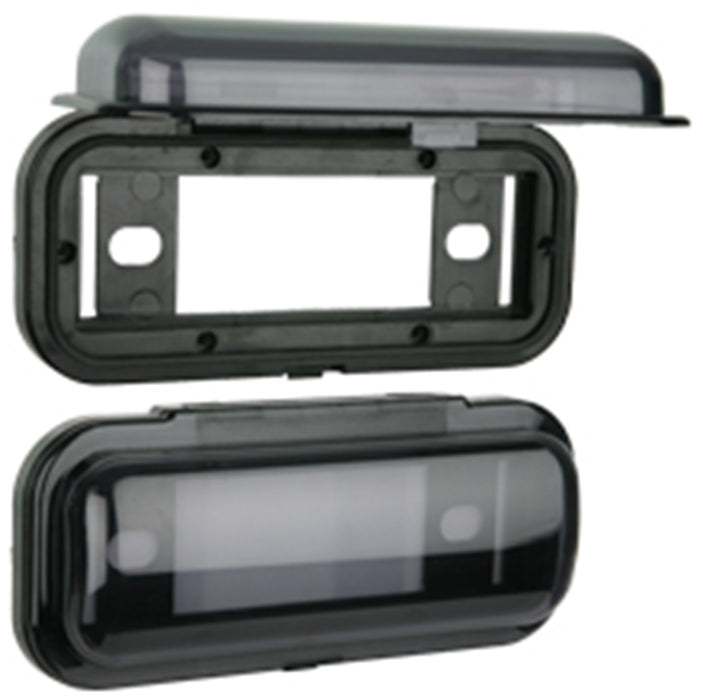 Metra Electronics 99-9005B Universal Marine Cover System; Positive Spring-Loaded Detent Lock; Black; - Truck Part Superstore