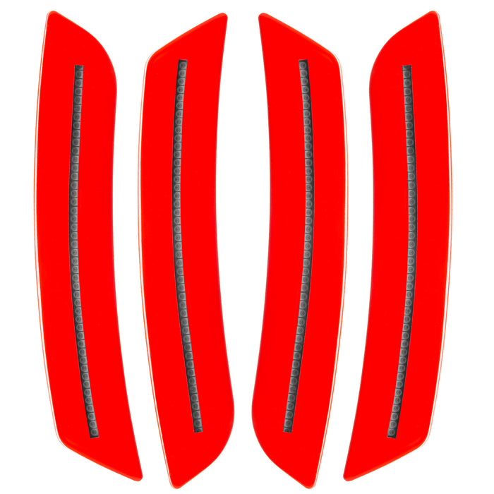 Oracle Lighting 9900-G7C-C Concept Sidemarker Set, Clear, Red Hot (G7C) - Truck Part Superstore