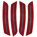 Oracle Lighting 9900-G7E-C Concept Sidemarker Set, Clear, Garnet Red Tintcoat (G7E) - Truck Part Superstore