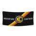 KC HiLiTES 99021 KC Banner 36x72 Adventure Further Logo Black Yellow - Truck Part Superstore