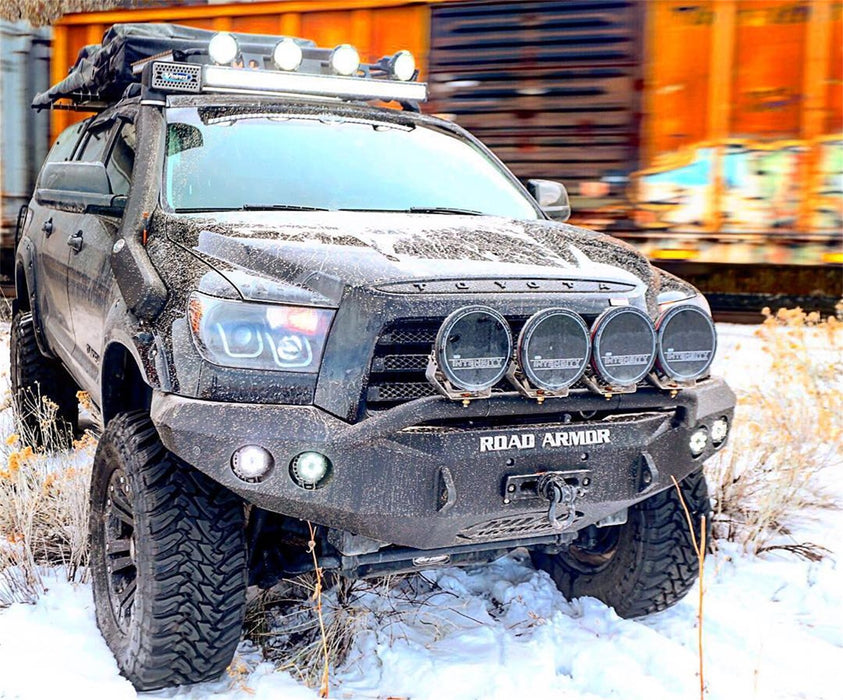 Road Armor 99034B Stealth Winch Front Bumper; Pre-Runner Guard; Satin Black; - Truck Part Superstore