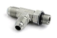 Holley EFI 9906-126 Multi-Point Fuel Fitting; Tee 180 deg. Male To 2x SAE 37 deg.; -06AN; - Truck Part Superstore