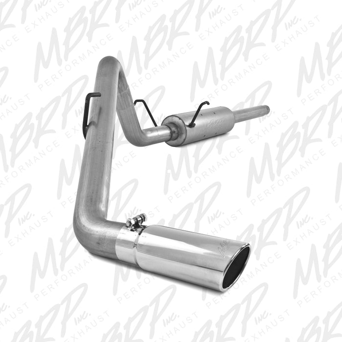 MBRP S5104AL Cat Back Exhaust System Single Side 4 Inch Tip Aluminized Steel For 04-05 Dodge Ram Hemi 1500 5.7L Standard Cab/Crew Cab/Short Bed MBRP - Truck Part Superstore