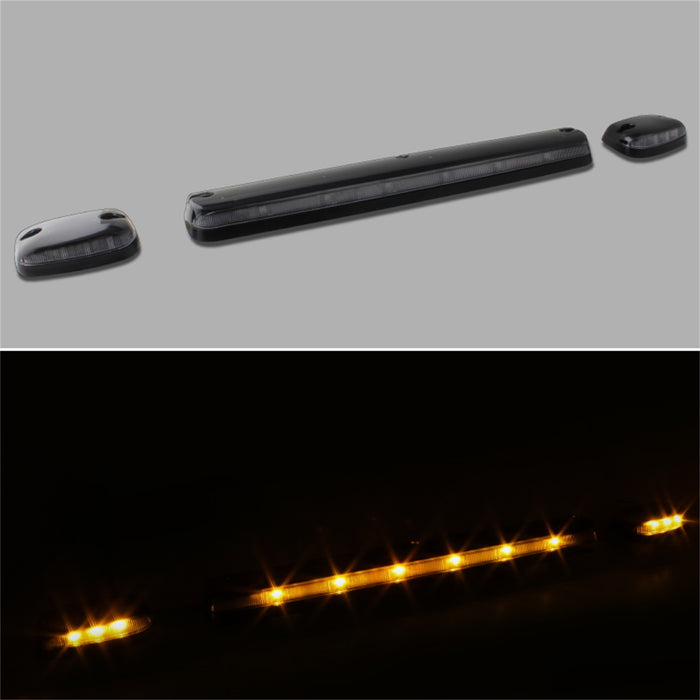 Spyder Auto 9924606 XTune Cab Roof LED Lights; Amber/Clear; - Truck Part Superstore