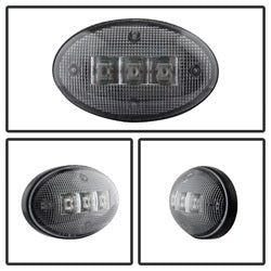 Spyder Auto 9924651 XTune LED Side Fender Lights; Incl. 2 Red And 2 Amber Lights; 4 pc.; Clear; - Truck Part Superstore
