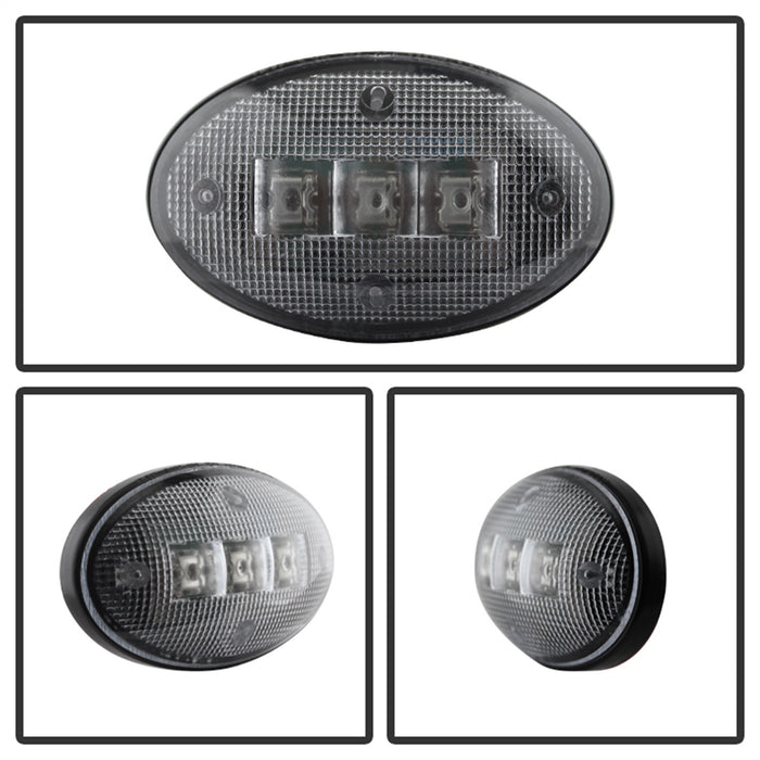 Spyder Auto 9924651 XTune LED Side Fender Lights; Incl. 2 Red And 2 Amber Lights; 4 pc.; Clear; - Truck Part Superstore