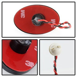 Spyder Auto 9924651 XTune LED Side Fender Lights; Incl. 2 Red And 2 Amber Lights; 4 pc.; Clear; - Truck Part Superstore