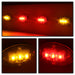 Spyder Auto 9924651 XTune LED Side Fender Lights; Incl. 2 Red And 2 Amber Lights; 4 pc.; Clear; - Truck Part Superstore