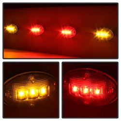 Spyder Auto 9924651 XTune LED Side Fender Lights; Incl. 2 Red And 2 Amber Lights; 4 pc.; Clear; - Truck Part Superstore