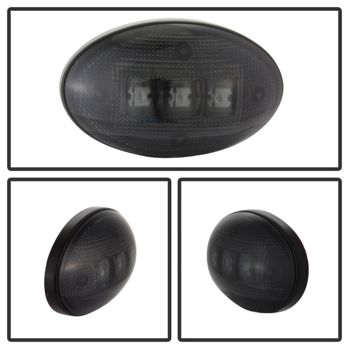 Spyder Auto 9924668 XTune LED Side Fender Lights; Incl. 2 Red And 2 Amber Lights; 4 pc.; Smoke; - Truck Part Superstore