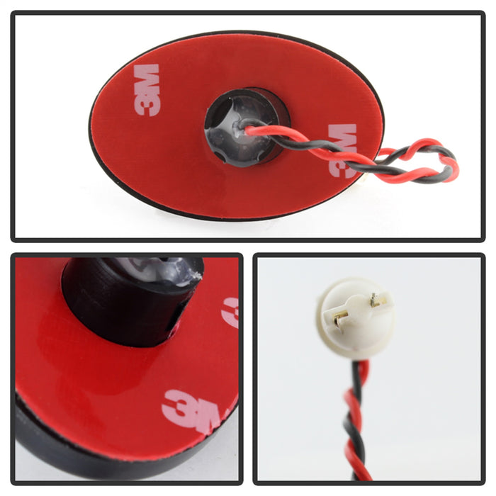 Spyder Auto 9924668 XTune LED Side Fender Lights; Incl. 2 Red And 2 Amber Lights; 4 pc.; Smoke; - Truck Part Superstore