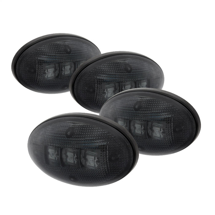 Spyder Auto 9924668 XTune LED Side Fender Lights; Incl. 2 Red And 2 Amber Lights; 4 pc.; Smoke; - Truck Part Superstore