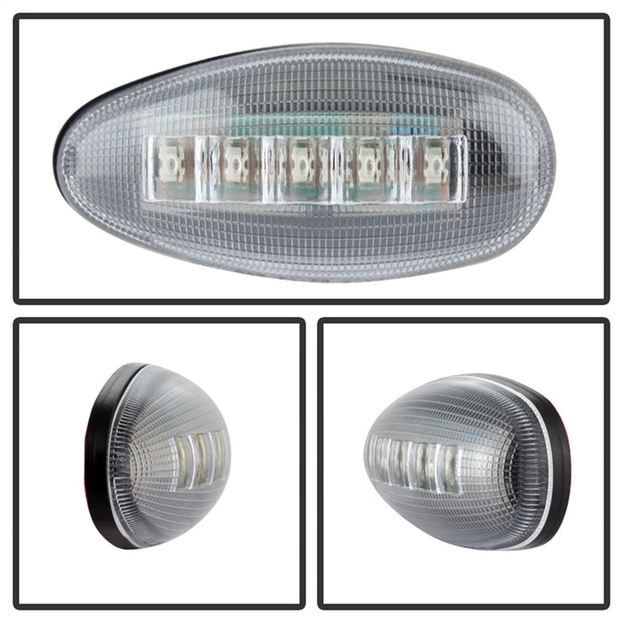 Spyder Auto 9924675 XTune LED Side Fender Lights; Incl. 2 Red And 2 Amber Lights; 4 pc.; Clear; - Truck Part Superstore