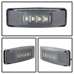 Spyder Auto 9924699 XTune LED Fender Lights; Incl. 2 Red And 2 Amber Lights; 4 pc.; Clear; - Truck Part Superstore