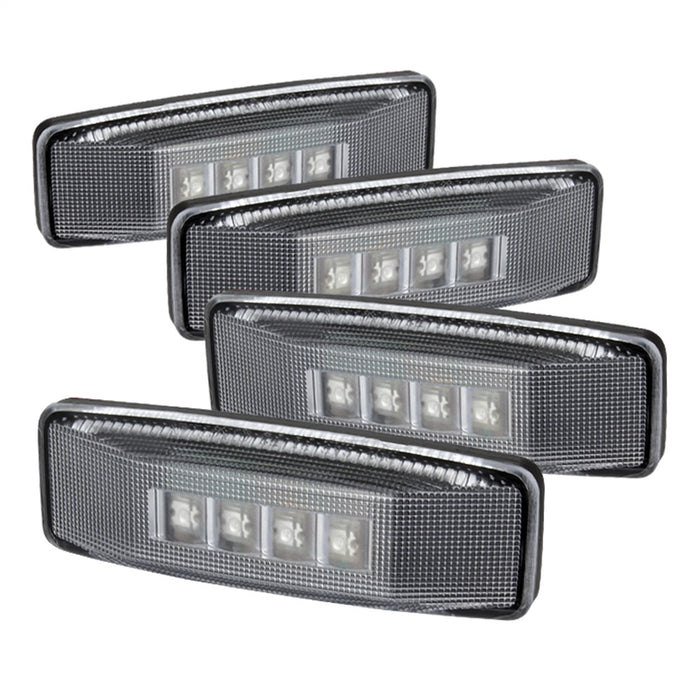 Spyder Auto 9924699 XTune LED Fender Lights; Incl. 2 Red And 2 Amber Lights; 4 pc.; Clear; - Truck Part Superstore