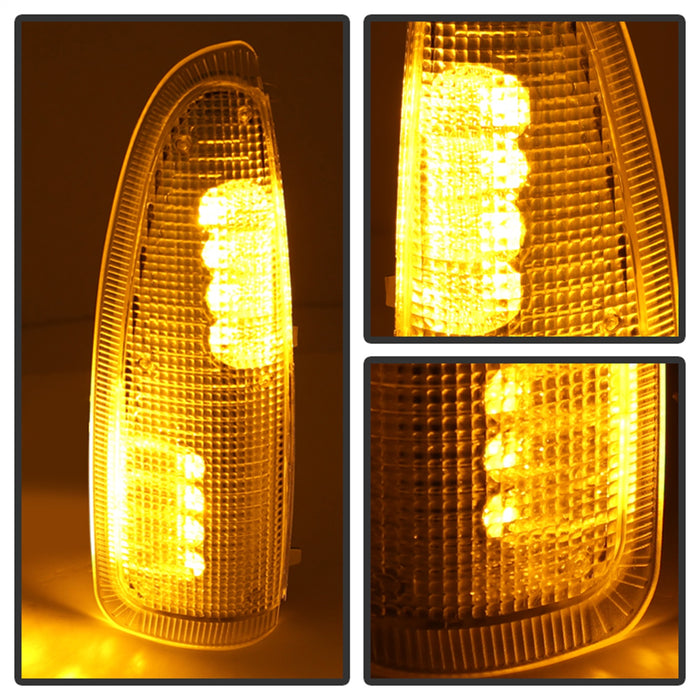 Spyder Auto 9924712 XTune LED Door Mirror Signal Lens; Amber/Clear; - Truck Part Superstore
