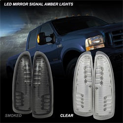 Spyder Auto 9924712 XTune LED Door Mirror Signal Lens; Amber/Clear; - Truck Part Superstore