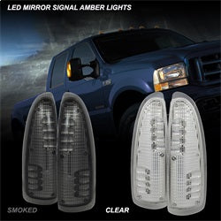 Spyder Auto 9924729 XTune LED Door Mirror Signal Lens; Amber/Smoke; - Truck Part Superstore
