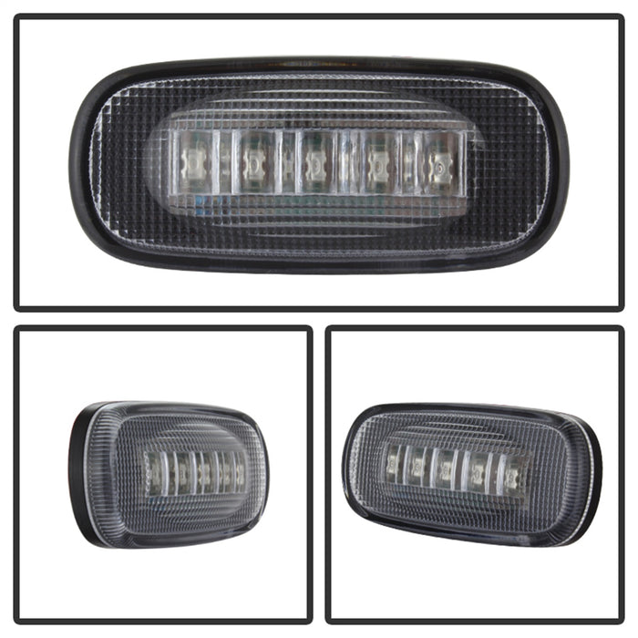 Spyder Auto 9924750 XTune LED Fender Lights; Incl. 2 Red And 2 Amber Lights; 4 pc.; Clear; - Truck Part Superstore