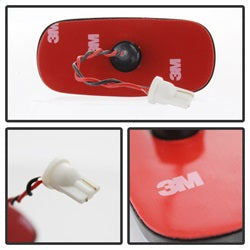 Spyder Auto 9924750 XTune LED Fender Lights; Incl. 2 Red And 2 Amber Lights; 4 pc.; Clear; - Truck Part Superstore