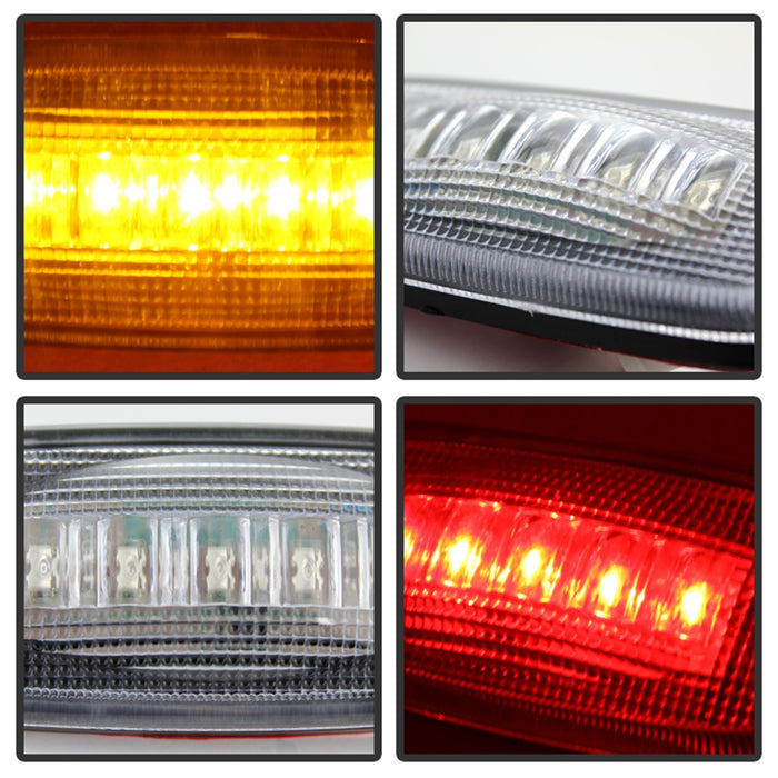 Spyder Auto 9924750 XTune LED Fender Lights; Incl. 2 Red And 2 Amber Lights; 4 pc.; Clear; - Truck Part Superstore