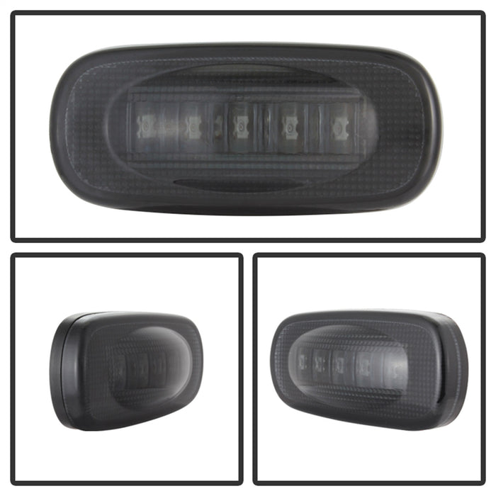 Spyder Auto 9924767 XTune LED Fender Lights; Incl. 2 Red And 2 Amber Lights; 4 pc.; Smoke; - Truck Part Superstore