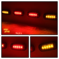 Spyder Auto 9924767 XTune LED Fender Lights; Incl. 2 Red And 2 Amber Lights; 4 pc.; Smoke; - Truck Part Superstore