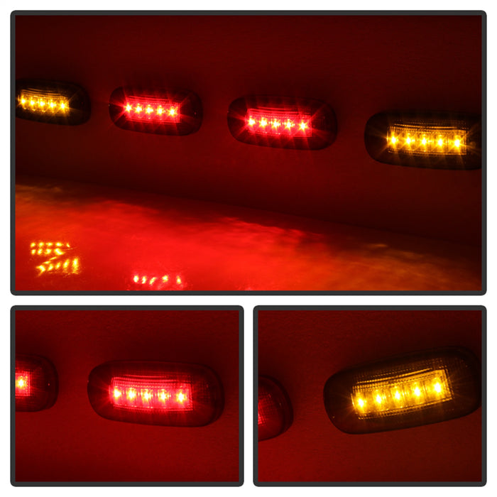 Spyder Auto 9924767 XTune LED Fender Lights; Incl. 2 Red And 2 Amber Lights; 4 pc.; Smoke; - Truck Part Superstore