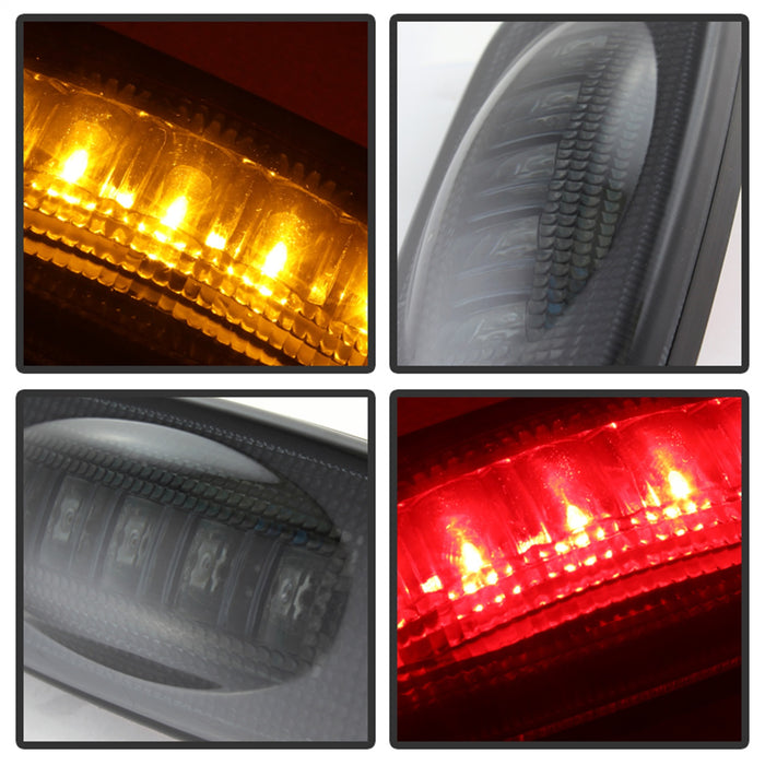 Spyder Auto 9924767 XTune LED Fender Lights; Incl. 2 Red And 2 Amber Lights; 4 pc.; Smoke; - Truck Part Superstore