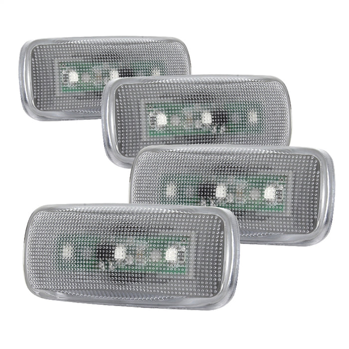Spyder Auto 9924774 XTune LED Fender Lights; Incl. 2 Red And 2 Amber Lights; 4 pc.; Clear; - Truck Part Superstore