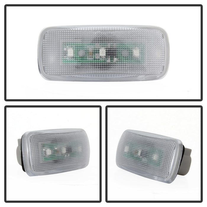 Spyder Auto 9924774 XTune LED Fender Lights; Incl. 2 Red And 2 Amber Lights; 4 pc.; Clear; - Truck Part Superstore