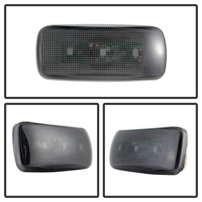 Spyder Auto 9924781 XTune LED Fender Lights; Incl. 2 Red And 2 Amber Lights; 4 pc.; Smoke; - Truck Part Superstore