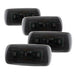 Spyder Auto 9924781 XTune LED Fender Lights; Incl. 2 Red And 2 Amber Lights; 4 pc.; Smoke; - Truck Part Superstore