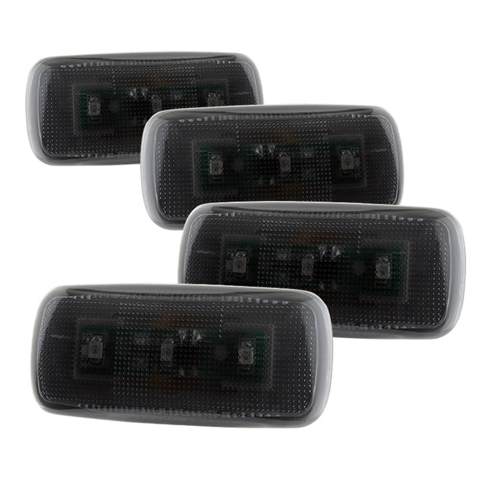 Spyder Auto 9924781 XTune LED Fender Lights; Incl. 2 Red And 2 Amber Lights; 4 pc.; Smoke; - Truck Part Superstore