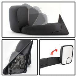 Spyder Auto 9925061 XTune Door Mirror; Right; Manual Extendable; Manual Adjustable; - Truck Part Superstore