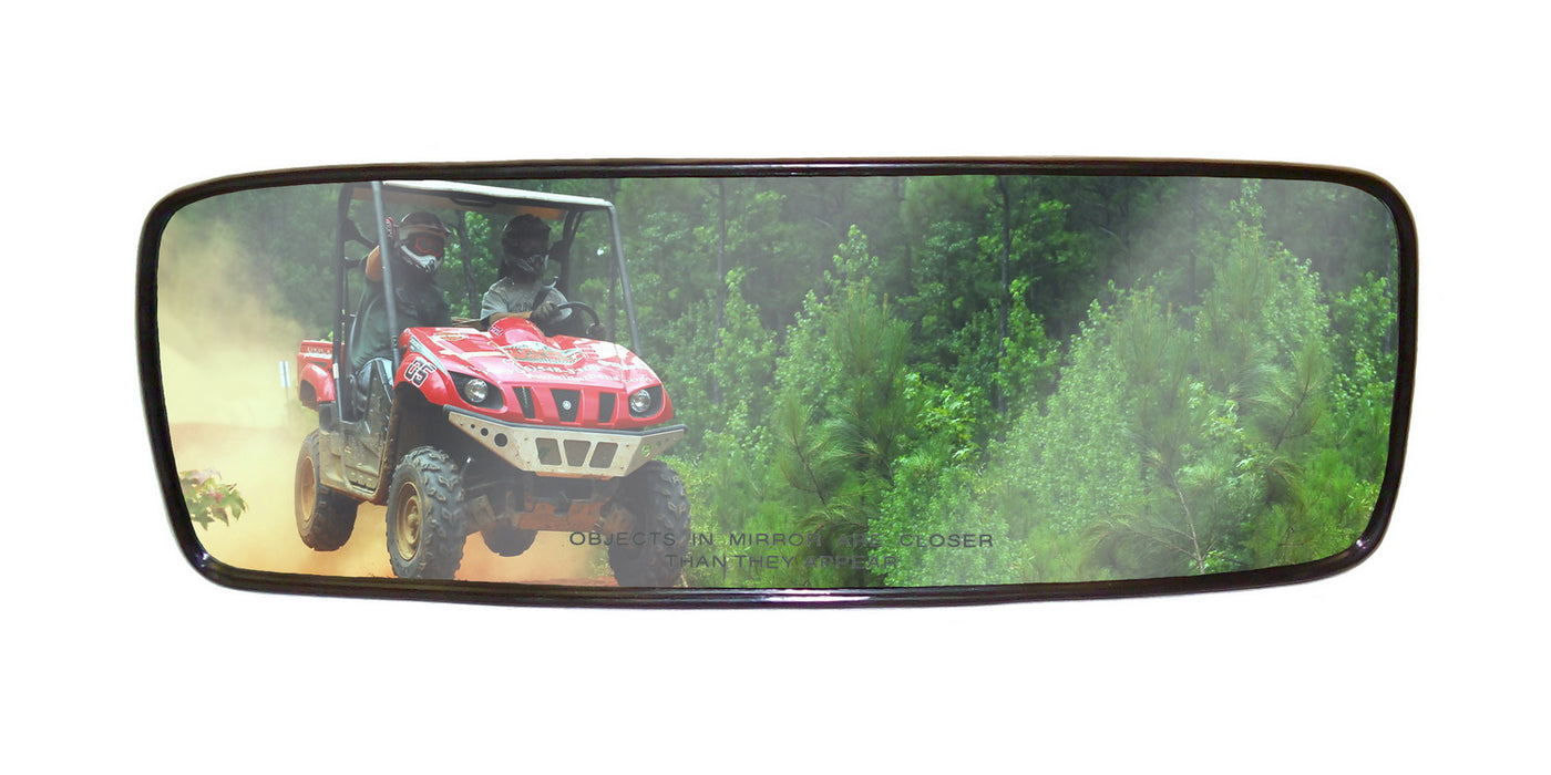 Cipa USA 99287 UTV Mirror; Center Roll Cage Mount; Black; Plain Box Pkg.; - Truck Part Superstore