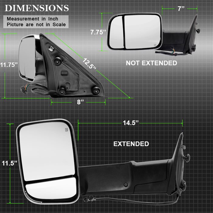 Spyder Auto 9933165 XTune Door Mirror - Truck Part Superstore